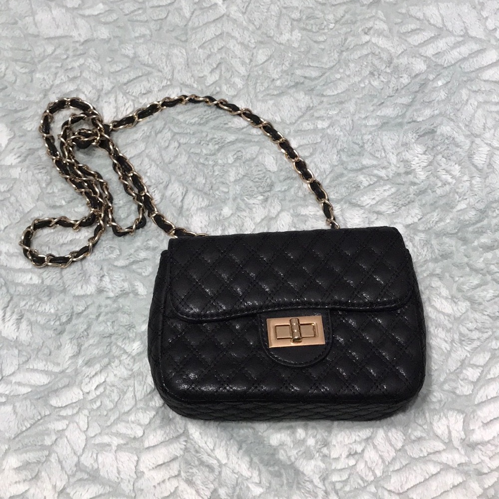 Black evening bag